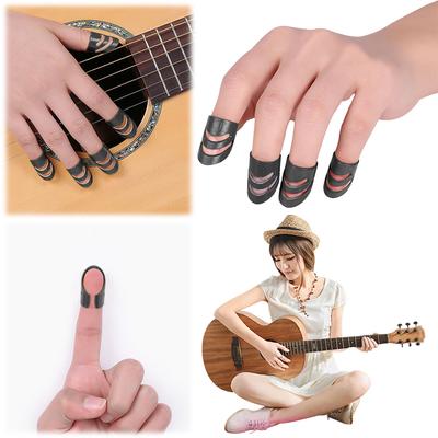 4/8 Pièces Alaska Picks Médiators S M L XL Instrument à Cordes Picks pour Doigts Doigts de Guitare Couvre-Doigts en Plastique pour Guitare Acoustique Électrique