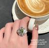 Luxurious Diamond Full Zircon Ladies Ring Premium Anniversary Gift Engagement Ring Bling Ring for Women