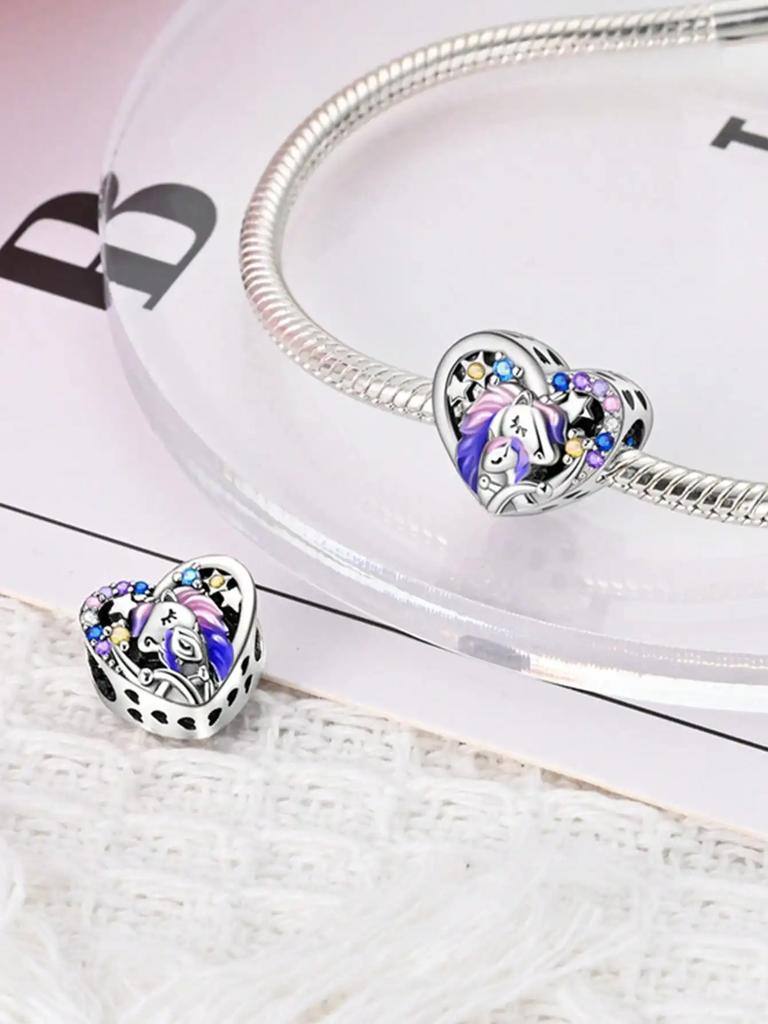 Charms Plata Copper Colors Family Love Beads Charm Beads Charm Pendant For Original Bracelet For Women Diy Jewelry Love Gift