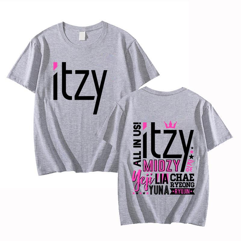 Neue Kpop Bedruckte T-Shirts Mode Damen Sommer T-Shirt Fans Lässig Kurzarm Rundhals Tops T-Shirts