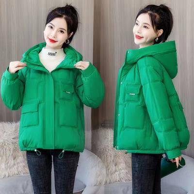 New Kleinland Cotton Clothes Women's Hooded Cotton-padded Clothes Winter Large Size Bread Clothes Short Jacket Tide