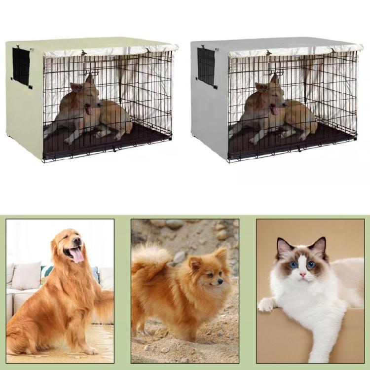 Portable Dog Cage Cover Pet Cage Sun/Rain Protective Cover Wire Cage Protector