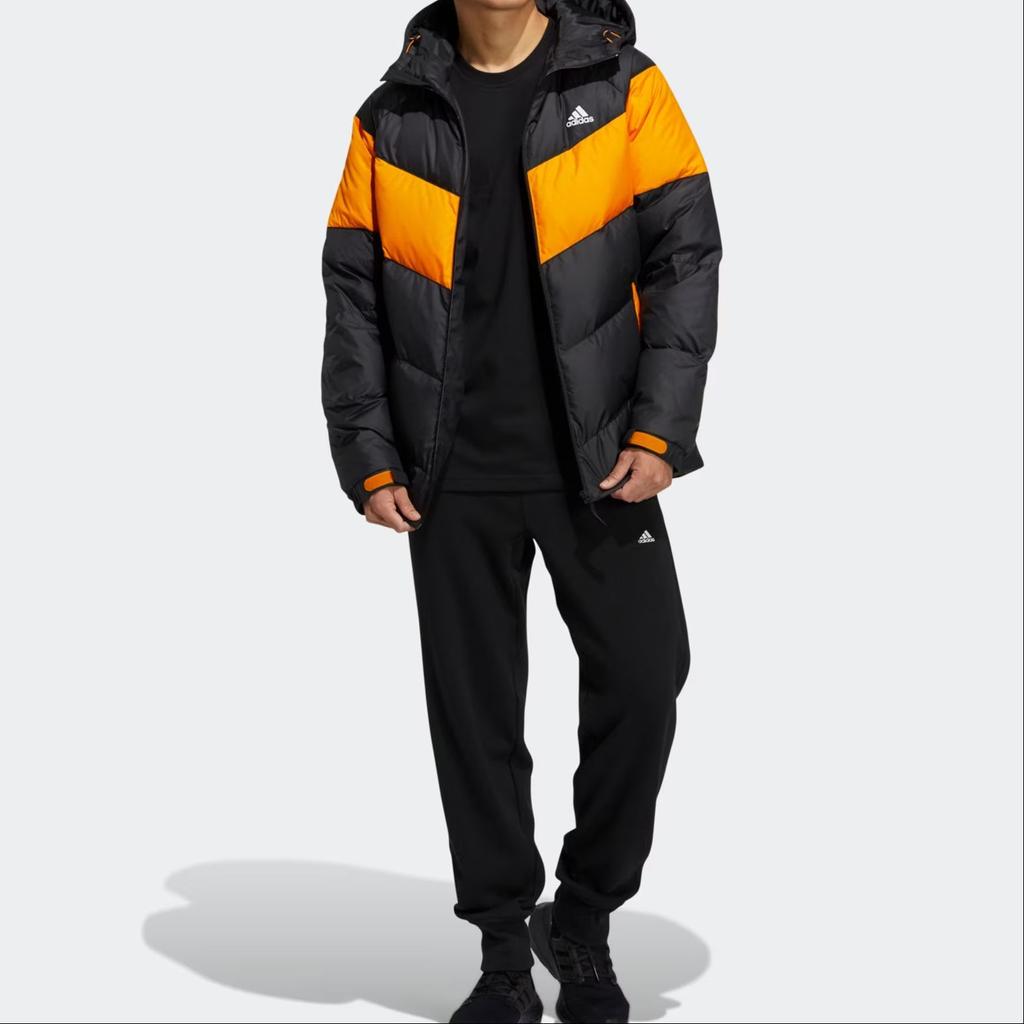 Adidas Hooded Zip-Up Down Jacket Winter Edition Men Outerwear Black H20786