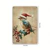 Metal Tin Sign Watercolor Christmas Tree Retro Wall Decor 20x30cm