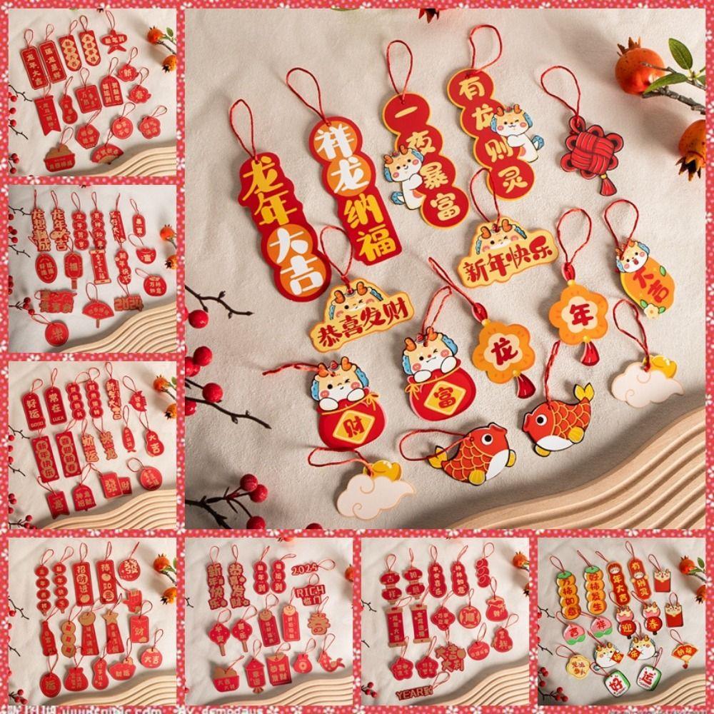 Decorative New Year's Blessing Pendant Chinese Style Lunar New Year Hanging Ornament  Wedding
