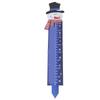 Snowflake Snow Gauge Outdoor 24 Inch Snowfall Measuring Gauge Winter Snowflake Metal Ruler for Yard
