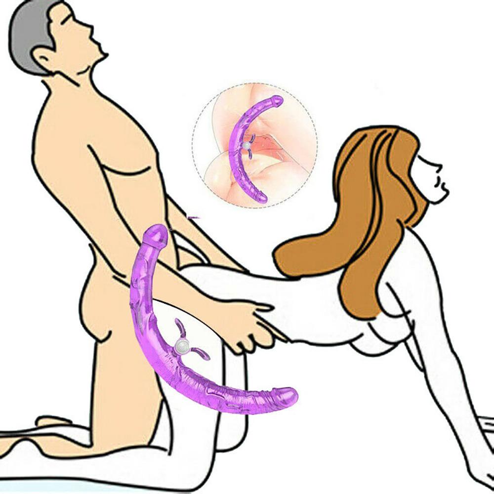 Double Head Dildo Female Massager Sex Toys for Couple Anal Butt Plug Dildo Massage Adult Sex Product Vagina Toys