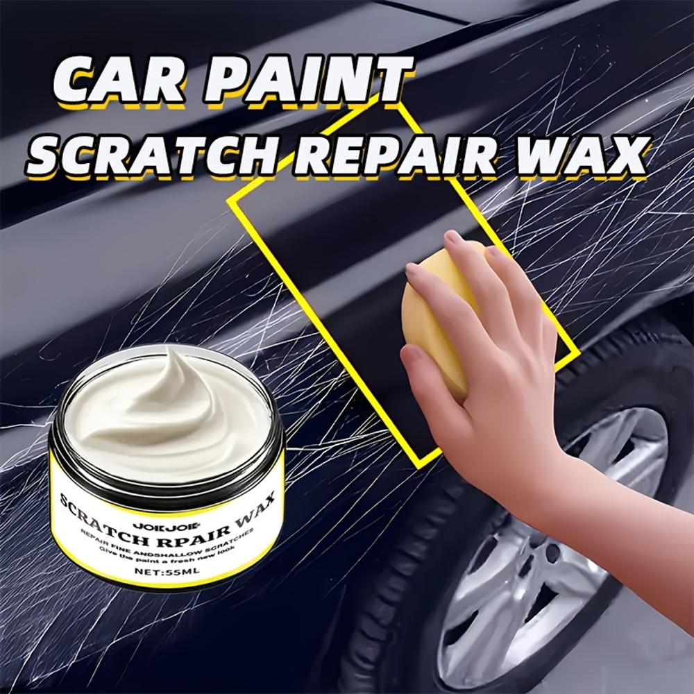 JOKJOK Upgraded Car Scratch Repair Wax - Fast-Acting Scratch Remover & Polish, No Buffing Needed, Restores Shine to Paint, Plast
