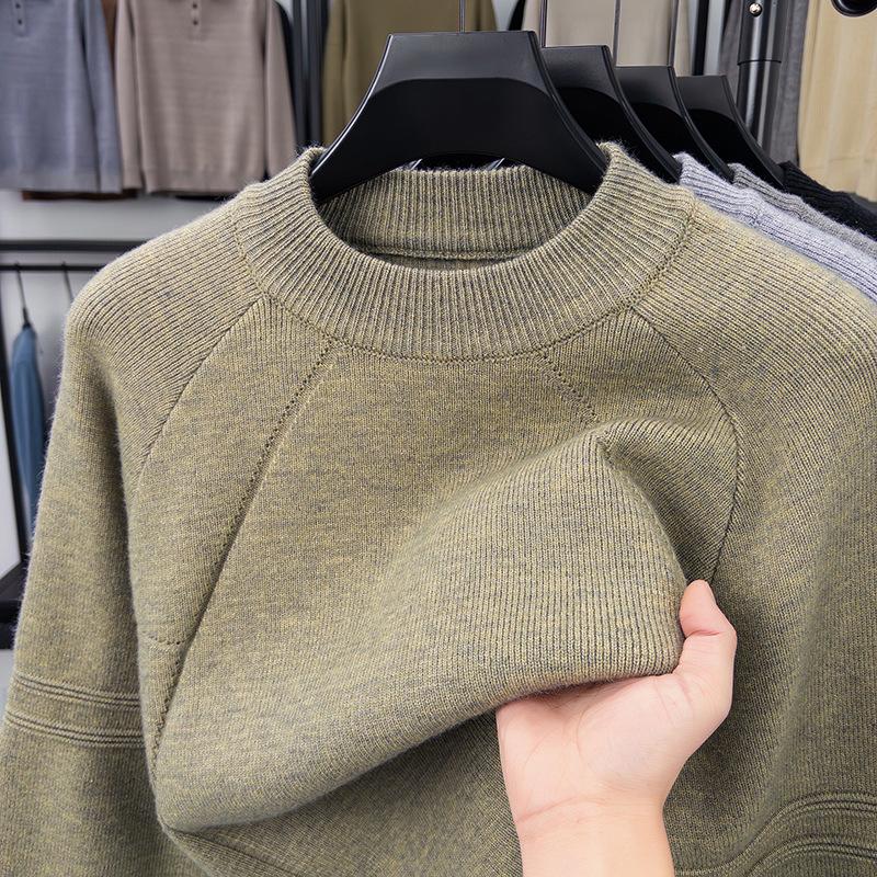 Crew Neck Men s Winter Loose Fit Minimalist Casual Versatile M