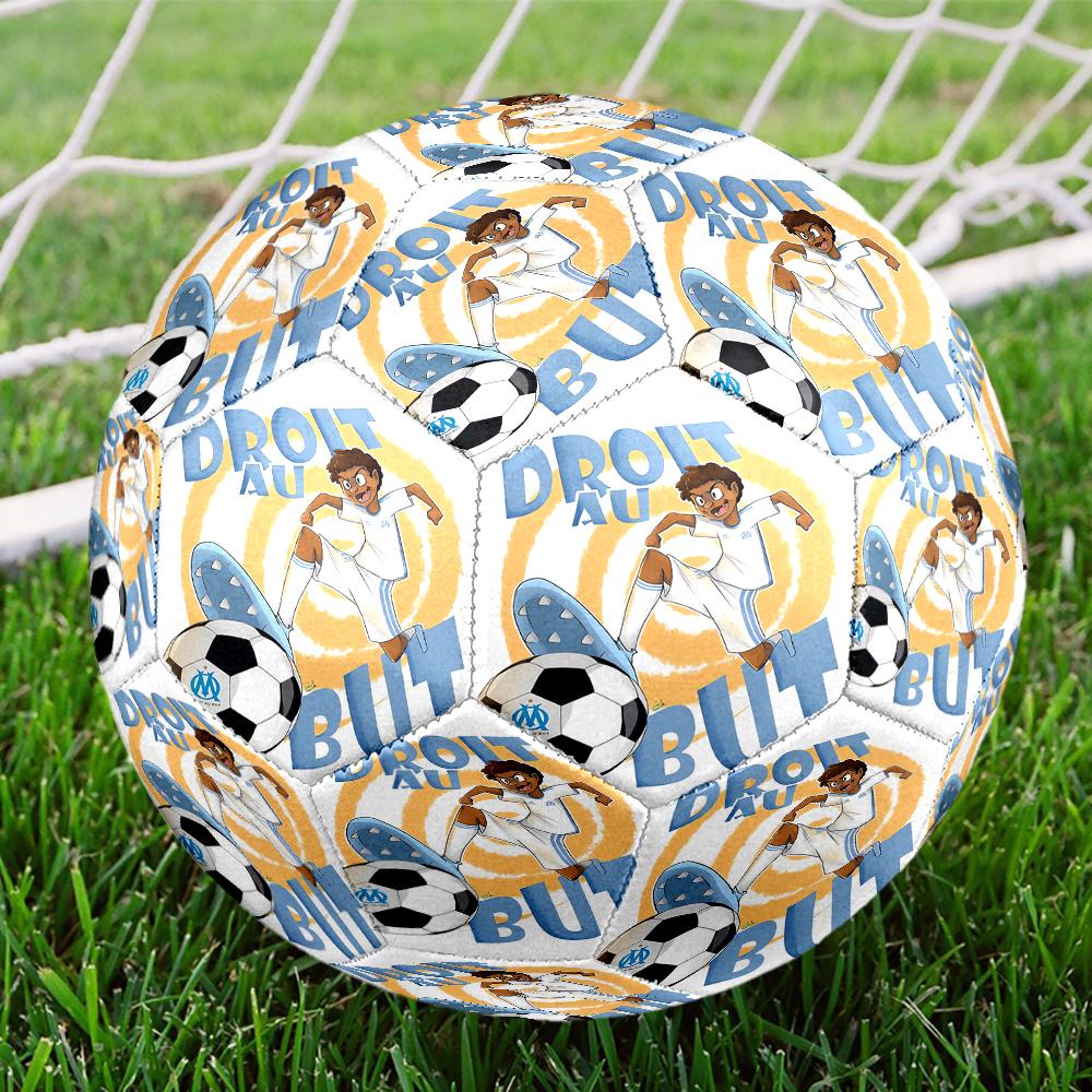 Olympique de Marseille Theme Size 5 Soccer Ball, Suitable for Both Indoor and Outdoor Matches, a Gift Suitable for Everyone.