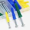 Plastic Material Wall Anchors Stable Hardness Durable Construction Expansion Plug Strong Grip Force Smooth Cutting
