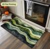 Modern Style Carpet Door Mat with Wave Ocean Suitable for Bedroom Living Room Home Kitchen Decoration Interior Decoration Carpet