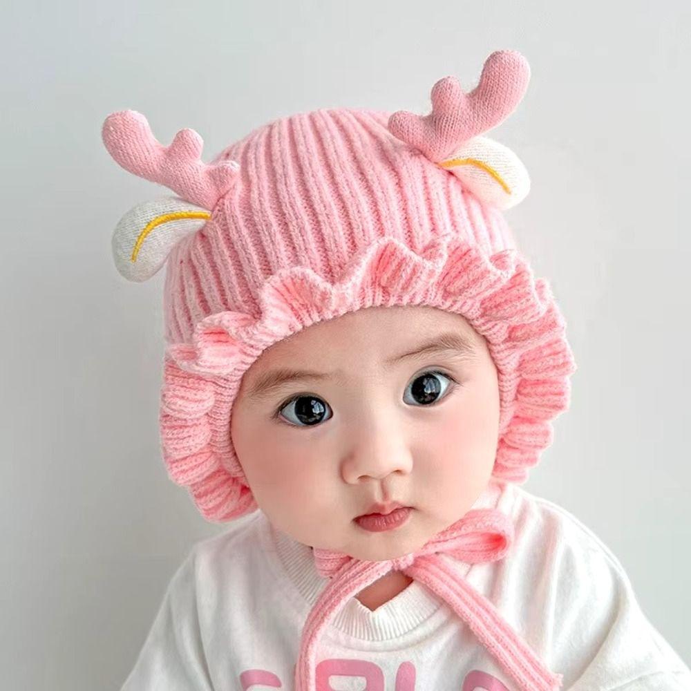 Windproof Baby Woolen Hat Warm Ear Protection Cap Fashionable Baby Hat  Winter