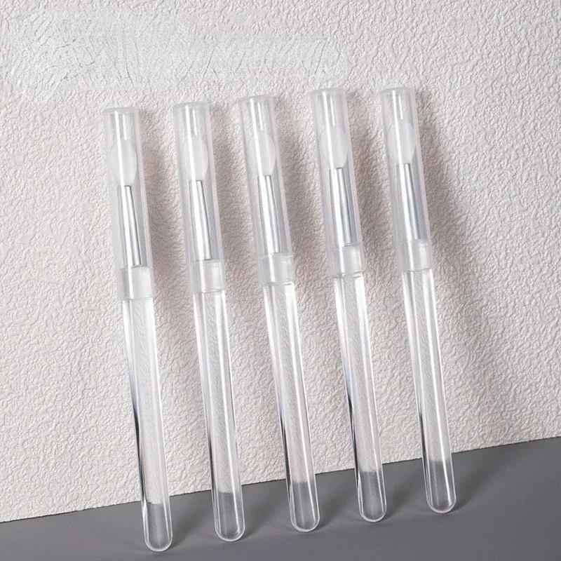 Nail Arts Silicone Applicator Sticks Reusable Chrome Glitter Applying Manicure Tool New Easy-Daub Pigment Silicone Nail Brush