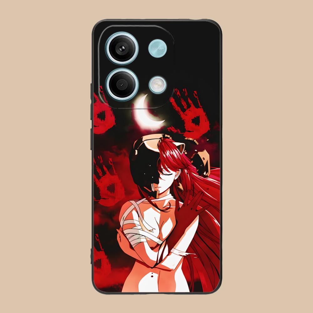 Elfen Lied Lucy Phone Case for POCO M6 M5 M4 M3 X7 X6 X5 X4 X3 F6 F5 F4 Pro GT 5G Colour Printing Cover Pretty Smartphone