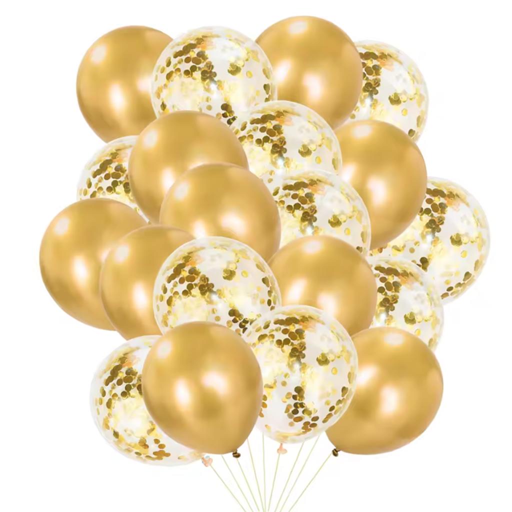 10/20pcs12Inch Golden Confetti Latex Balloons Birthday Party Decoration WeddingBalloons Decoration Balloons