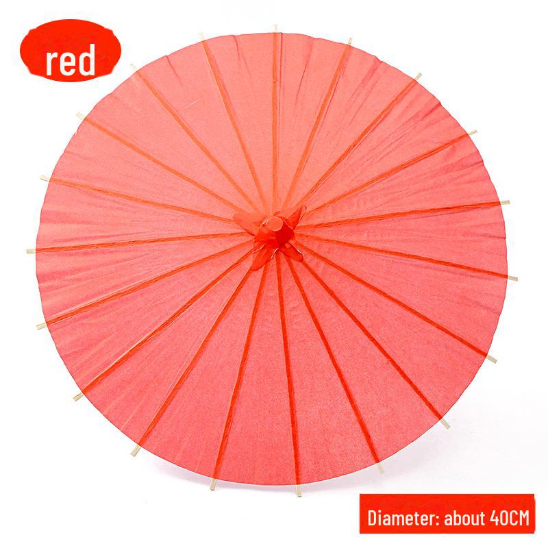 DIY Handbemalter weißer Papierschirm für Kinder – Chinesischer antiker Stil, Bastelaktivität für den Kindergarten