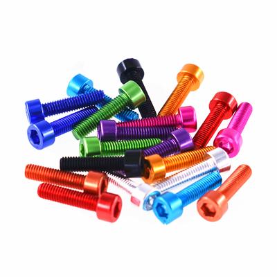 10 Stück DIN912 Aluminium Innensechskantschraube M3 M4 M5 M6*6/8/10/12/16/20/25 bunte Aluminium Zylinderkopfschraube