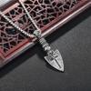 Hiphop Hip Hop Accessories Personalized Cross Blade Necklace Men'S And Women'S Titanium Steel Jewelry