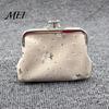Versatile Small Wallet Floral Canvas Coin Purse, Women Change Purse with 2 Compartments, Kiss Lock Closure Pouch for Cash Coins Cards Durable