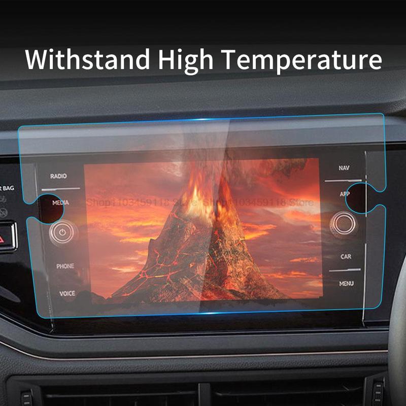 Tempered Glass Screen Protector Film For VWVolkswagen Taigo  8 Inch Car GPS Navigation Anti-scratch  Accessories