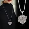 Koreaanse Stijl Rozen Trui Ketting voor Dames, Elegante Strass Ketting, Nieuw 2025, Veelzijdig Lang Hanger Accessoire