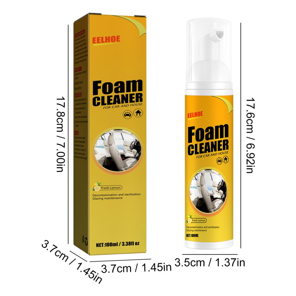 30/60/100ML Multi-Purpose Foam Cleaner Leather Clean Remover Spray Car Wash Auto Interior Household Cleaners Stain Removal