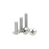 White Zinc M3-M6 Phillips Flat Head, Pan Head, and Mushroom Head Machine Screws
