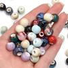 10pcs/lot Colorful Round Shape Ceramic Beads Spacer Beads For Jewelry Making DIY Loose Beads Bracelet Necklace Gift Accessories