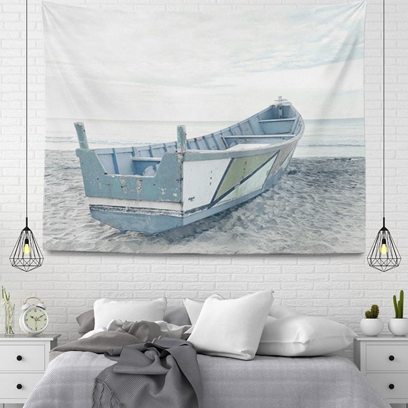 Bohemian Ornaments Large Fabric Tapestry Sea Beach Landscape Wall Aesthetic Room Decor Bedroom Living Home