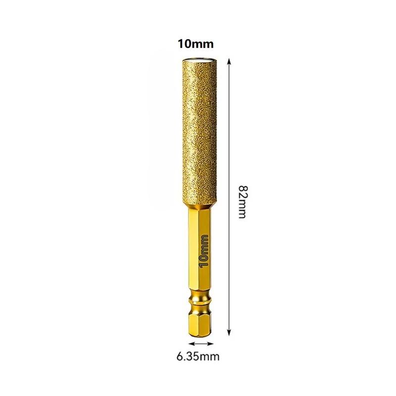 Hex Shank Diamond Core Bit Set - Dry Drilling for Ceramic Tile Granite Marble, Vacuum Brazed Hole Saw, No Water Needed