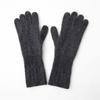 Soft and Glutinous Cashmere New Autumn and Winter Women's Warm Gloves Long and Sweet Style Solid Color Jacquard Knitted Gloves