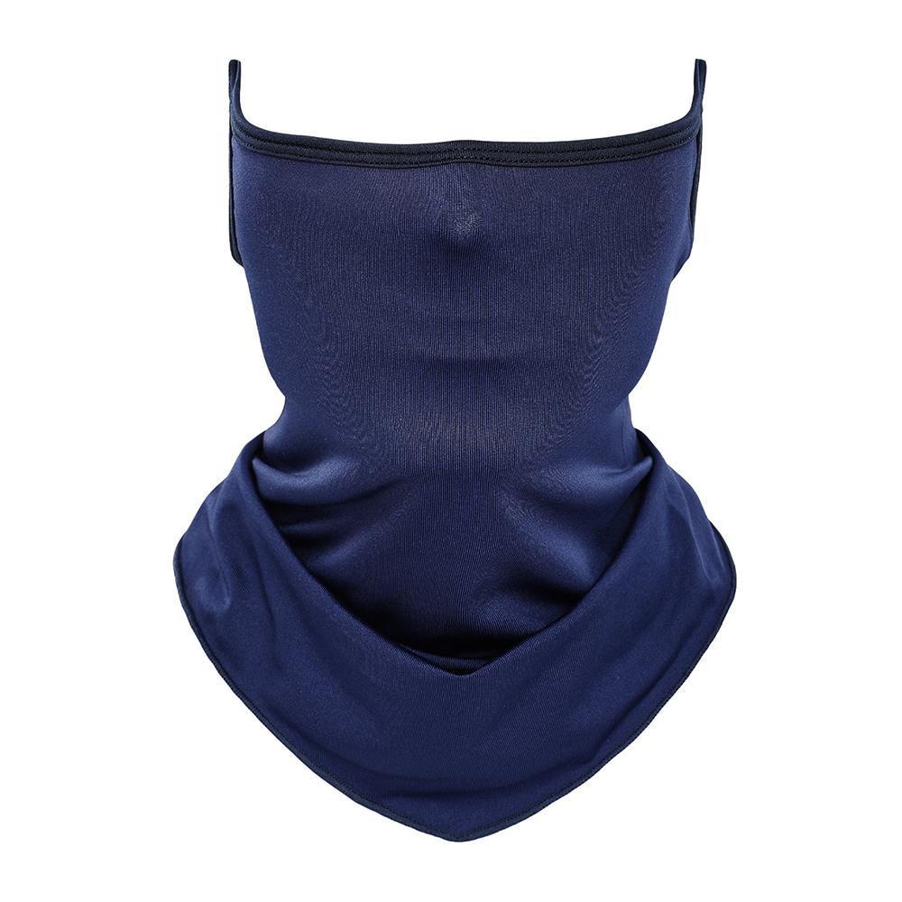SHINEMEOTH Summer Milk Silk Sun Protection Face Mask with Ear Loop Moisture Wicking Neck Gaiter D