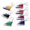 Mini canvas small shoes fashion bicycle motorcycle foot support small board shoes pendant simulation shoe keychain