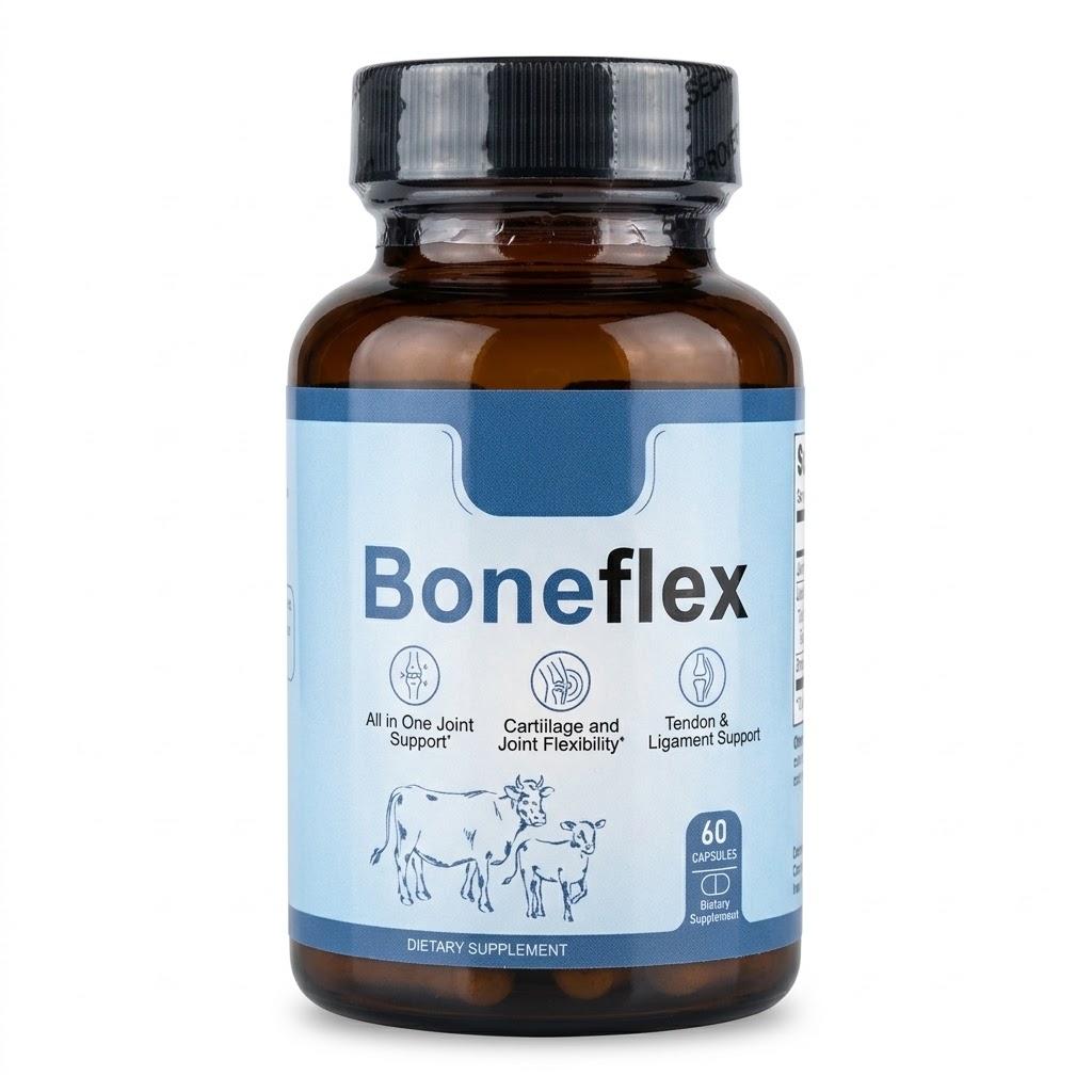 Boneflex All-in-One Gelenkkomplex mit Rinderknochenmark von grasgefütterten Rindern & Kollagen (60 Kapseln) 1pack