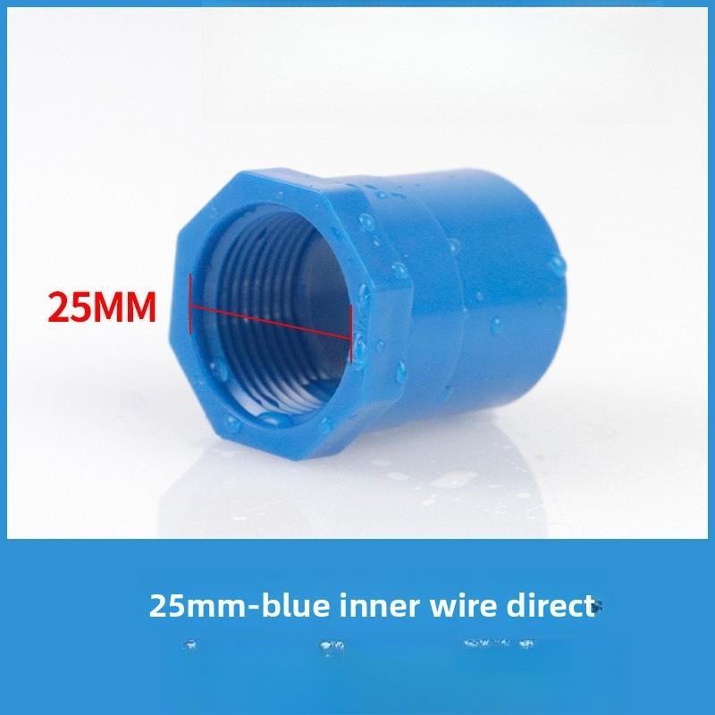 2 Stück Weißes PVC Gerades Verbindungsstück Gartenbewässerung Wasserversorgungsrohr Verbindung 1/2" ~1.5" Außengewinde/Innengewinde zu 20/25/32/40/50mm