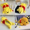 Winnie The Pooh Plush Pencil Case With Large Capacity For School Storage