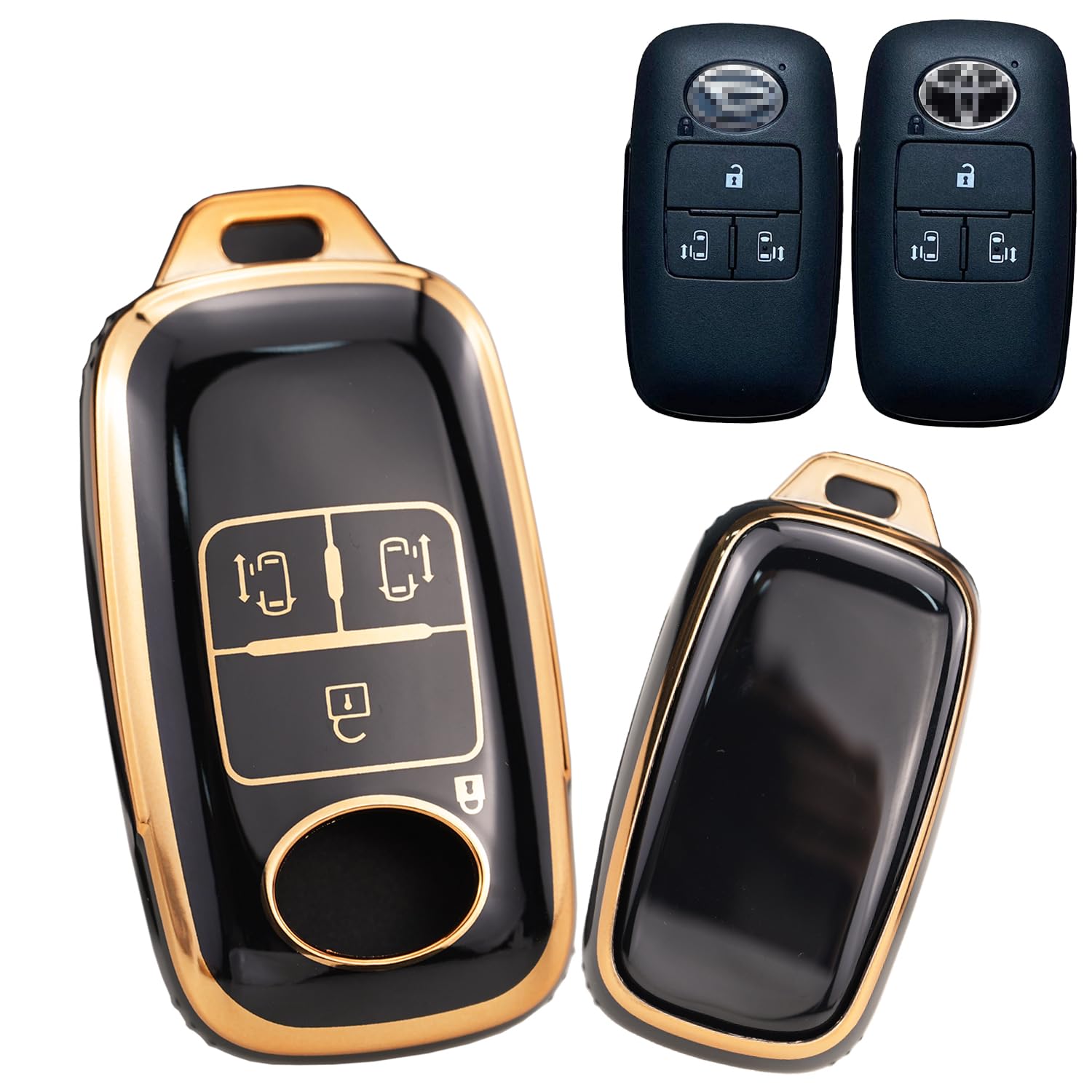 

Эксклюзивный чехол для ключа с дистанционным управлением Daihatsu, брелок для ключей, совместимый с Toyota Rocky Roomy New Tanto Tuft Rise LA650S LA660S 2020 и т. д.. Безумный