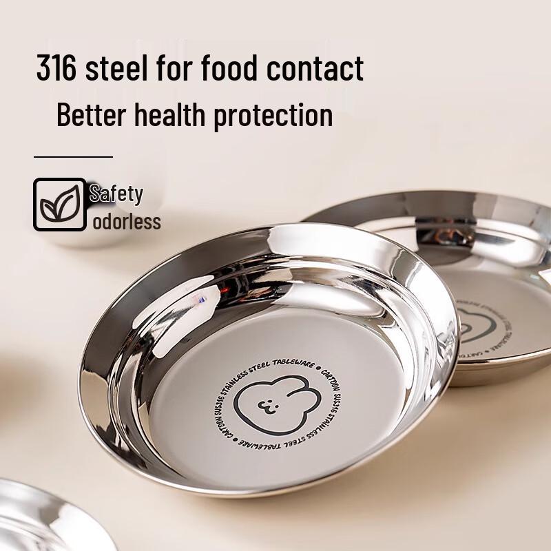 Onlycook 316 Stainless Steel Dinner Plates