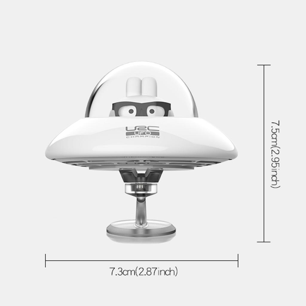 Inercyjne obracające się ozdoby samochodowe UFO na deskę rozdzielczą odświeżacz powietrza akcesoria wewnętrzne dekoracja stały dyfuzor zapachowy perfumy zabawne