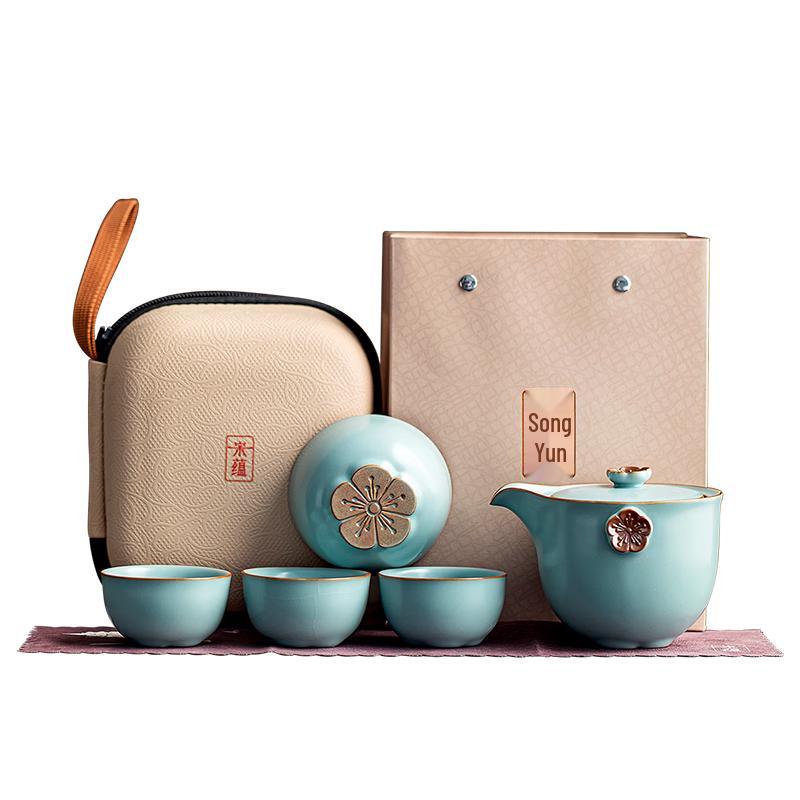 Songyun Li Guilian Ru Kiln Portable Travel Tea Set