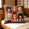 Vintage Kpop Style Idol Girl Group Throw Pillow Cover Retro Anime Art Decorative Cushion Case For Living Room Sofa Couch Home Decor