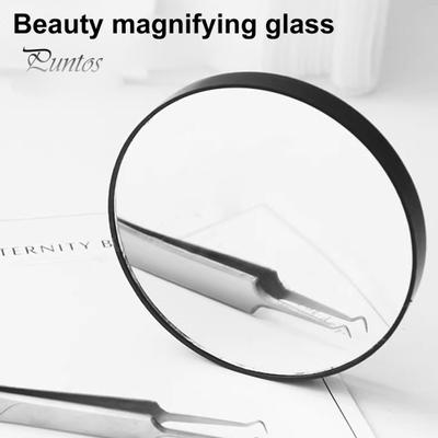 Portable 30X Magnifying Cosmetic Mirror Suction Cup Tweezers Included Portable Magnifier Makeup Mirror for Travel