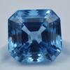 11,00 karátový čtvercový brus Přírodní modrý safír CERTIFIKOVANÝ Volný drahokam AR-2970-S