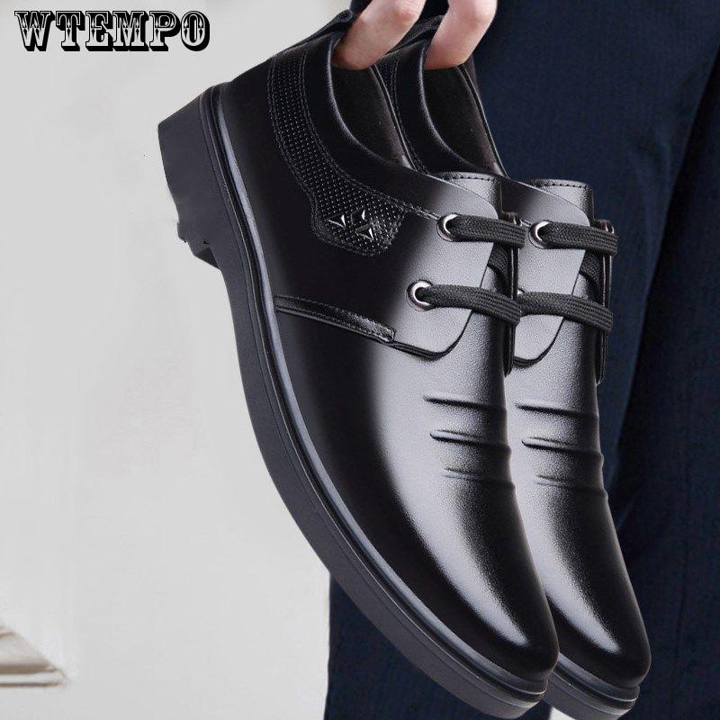 Leather Men Shoes Brand Casual Loafers Moccasins Breathable Slip On Black Business Shoes