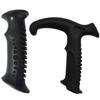 2Pcs Straight/Bent Handle Climbing Stick Head Trekking Rod Handle Adapters Walking Cane Grip for Climbing Outdoor
