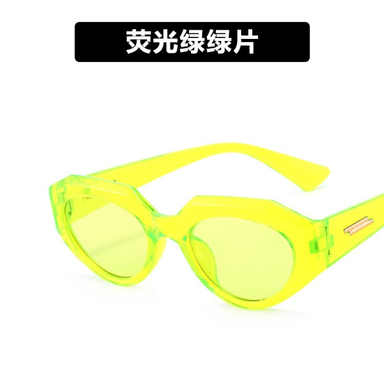 Vintage Cateye polygon Sunglasses Women Sexy Retro Cat Eye Sun Glasses Brand Designer Colorful Eyewear Female