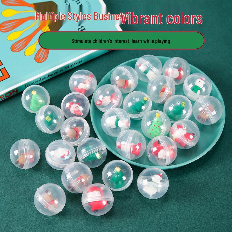 Christmas Gachapon Toys: Interactive Kindergarten Figures for Kids
