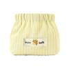 Corduroy Self-Closing Pouch Hair Tie Organizer Portable Snap Closure Pouch Storage Bag for Lipstick