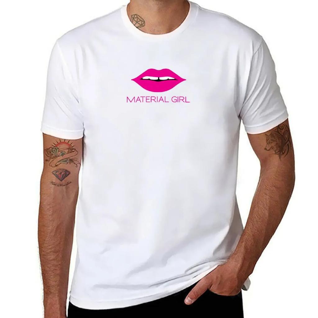 Material Girl T-Shirt custom t-shirts graphic tee shirt affliction shirts Personalized t-shirt mens workout shirts